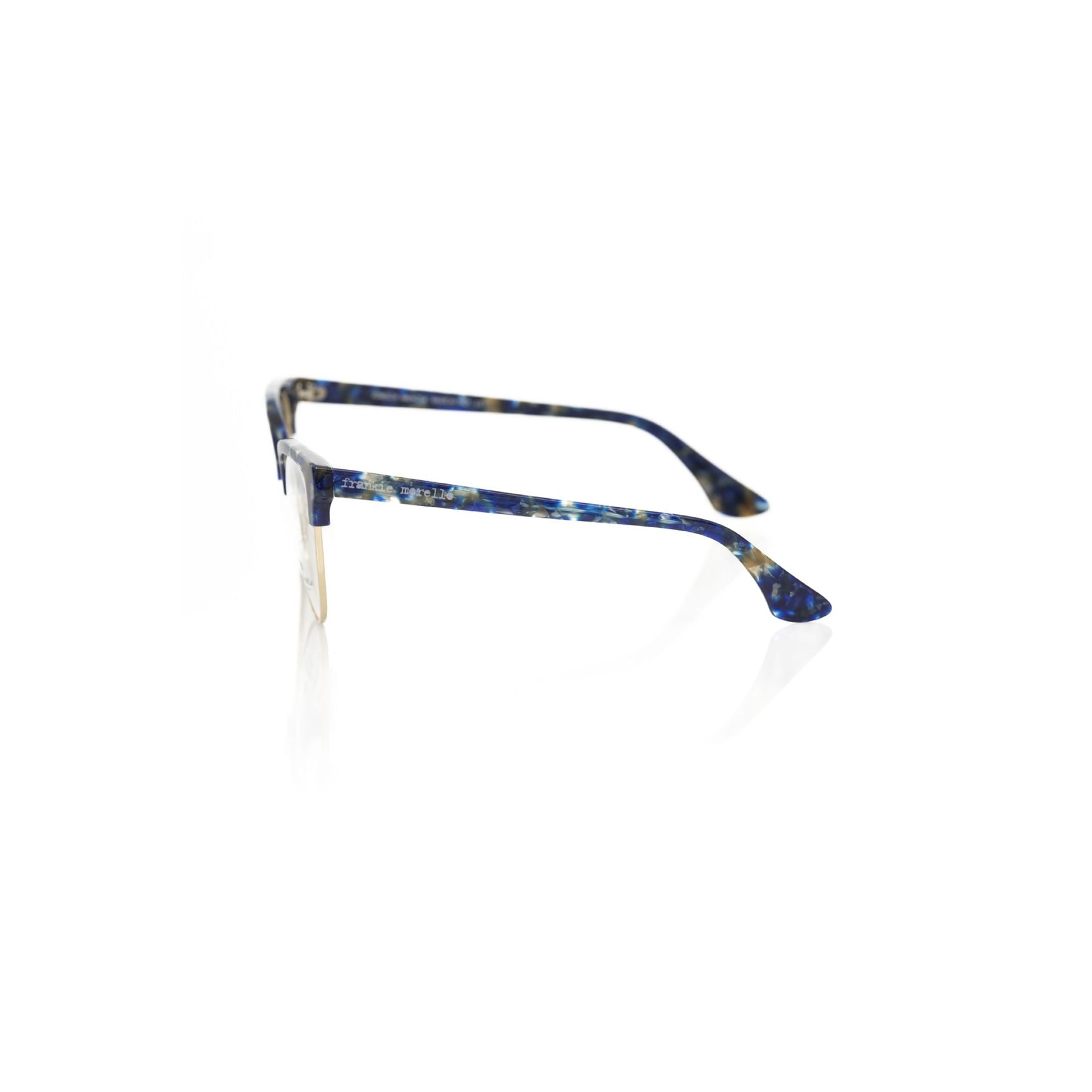 Frankie Morello FEWF8012DV_O464BLUBRILLANTORO sunglasses with black and gold frame, stylish and modern for men.