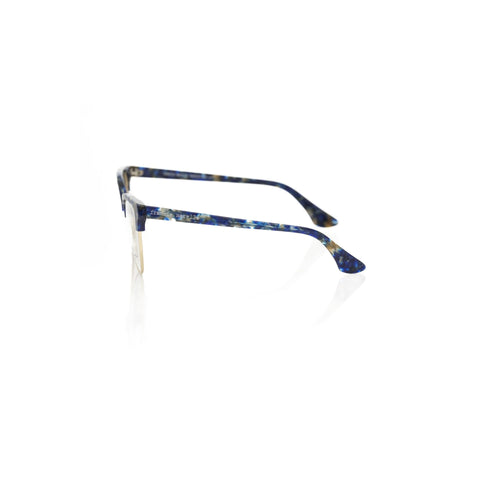 Frankie Morello FEWF8012DV_O464BLUBRILLANTORO sunglasses with black and gold frame, stylish and modern for men.