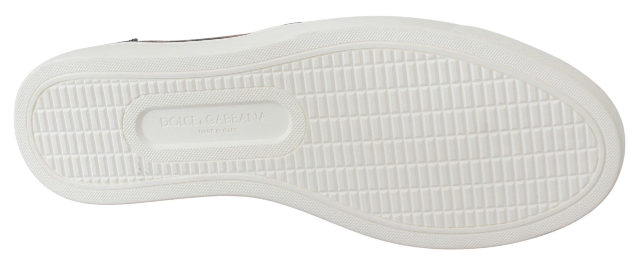Dolce & Gabbana leather leopard print loafers showing textured leather and stylish slip-on design.