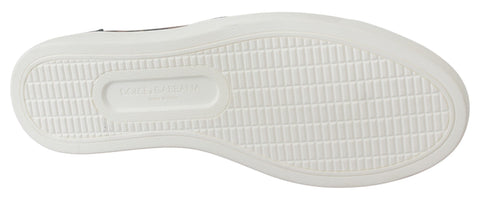 Dolce & Gabbana leather leopard print loafers showing textured leather and stylish slip-on design.