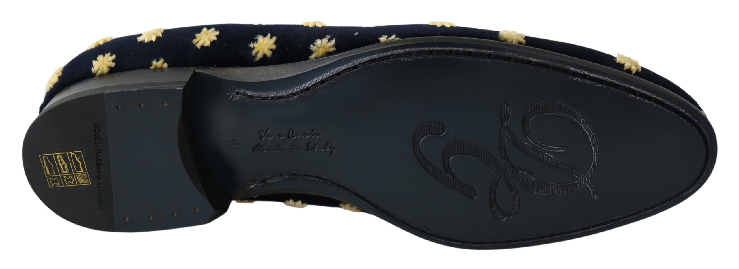 Blue velvet crown loafers by Dolce & Gabbana featuring a luxurious design and slip-on style.