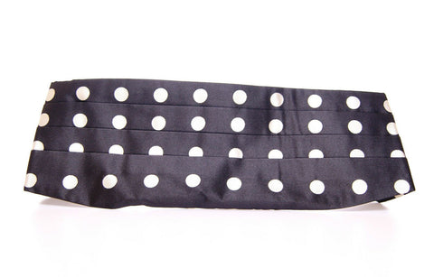 Black Dolce & Gabbana waist smoking tuxedo cummerbund belt with sleek design and satin finish, perfect for formal evening wear.