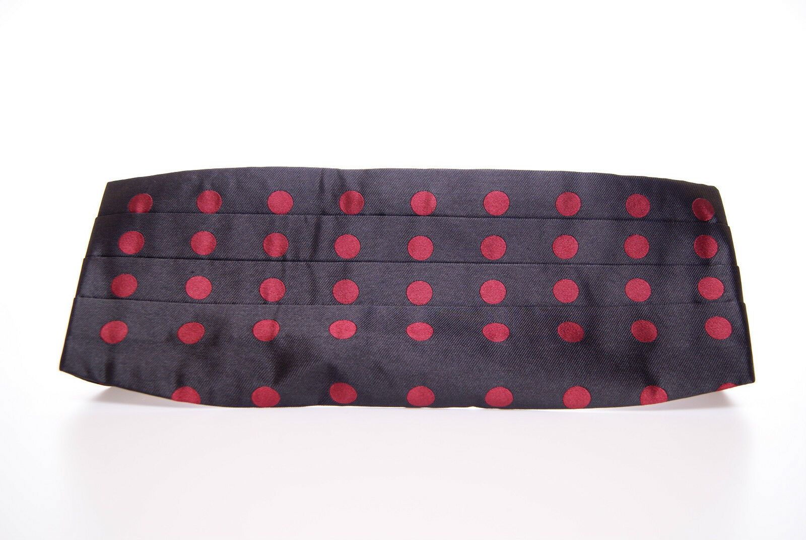 Black waist smoking tuxedo cummerbund belt by Dolce & Gabbana, with smooth fabric and elegant design for formal wear.
