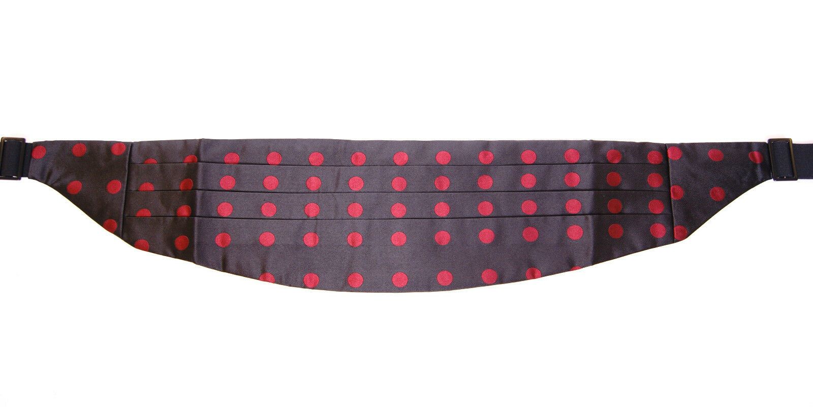 Black waist smoking tuxedo cummerbund belt by Dolce & Gabbana, featuring sleek satin fabric and elegant design.