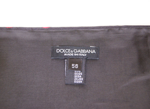 Black waist smoking tuxedo cummerbund belt by Dolce & Gabbana with sleek, smooth fabric and elegant design.