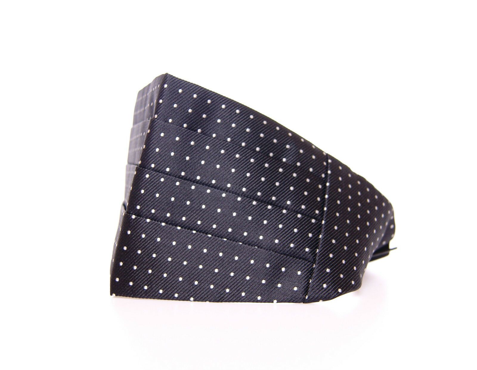 Black waist smoking tuxedo cummerbund belt by Dolce & Gabbana, featuring a sleek, satin finish and elegant design for formal wear.