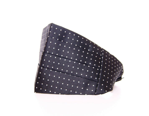 Black waist smoking tuxedo cummerbund belt by Dolce & Gabbana, featuring a sleek, satin finish and elegant design for formal wear.