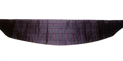 Black waist tuxedo cummerbund by Dolce & Gabbana, featuring smooth fabric and elegant design for formal evening wear.