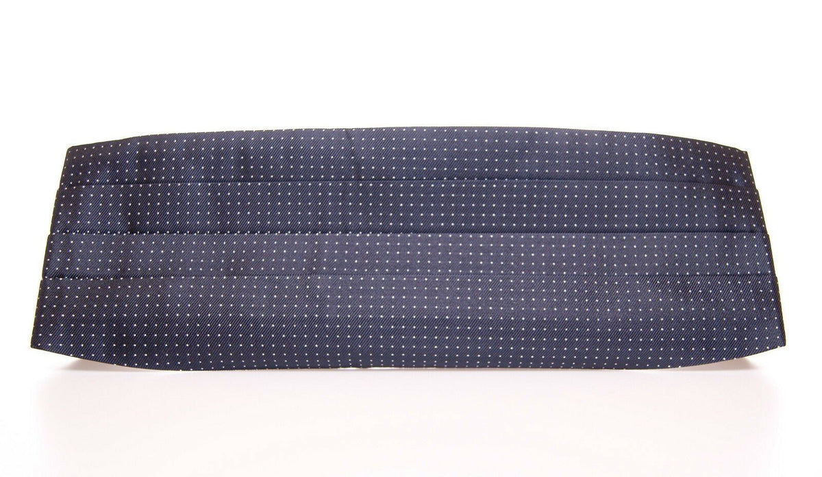 Blue waist smoking tuxedo cummerbund belt by Dolce & Gabbana, featuring a sleek, elegant design with textured fabric and subtle branding.