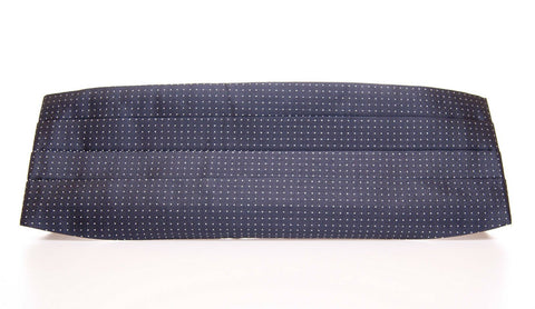 Blue waist smoking tuxedo cummerbund belt by Dolce & Gabbana, featuring a sleek, elegant design with textured fabric and subtle branding.
