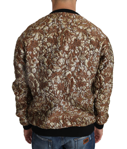 Multicolor MAMBO Jacquard Pineapple Dolce & Gabbana pullover sweater with pineapple pattern and intricate jacquard design.