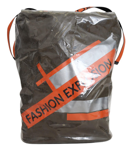 Large green cotton shopping tote bag for men by Dolce & Gabbana, featuring a spacious fabric design.