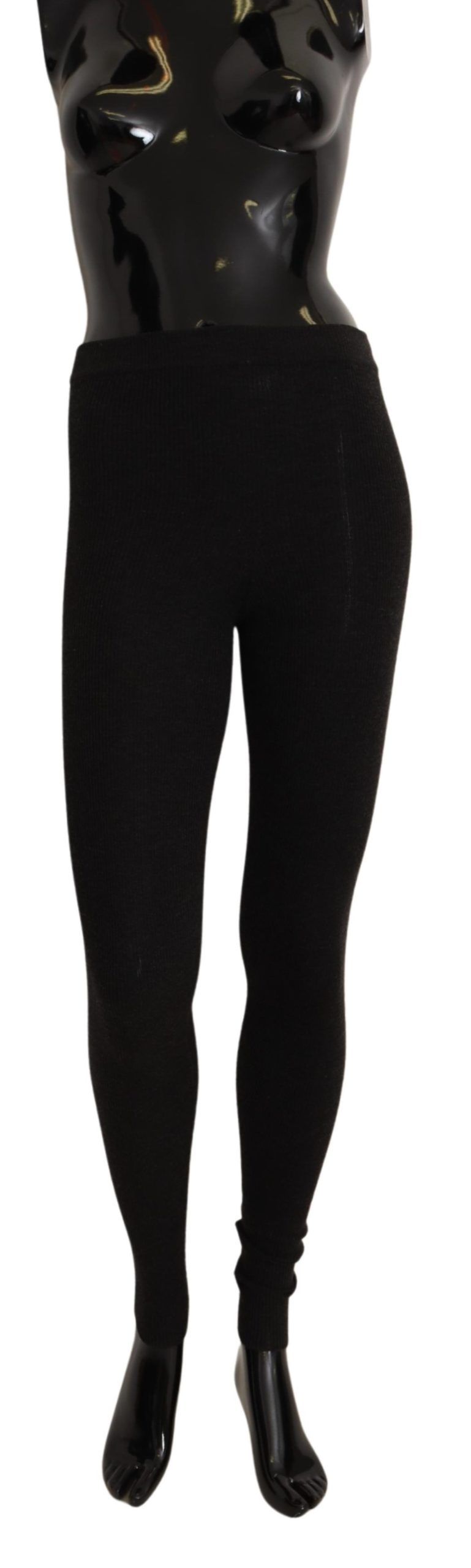 Gray cashmere tights and stockings by Dolce & Gabbana, showcasing soft, luxurious fabric and fitted design.