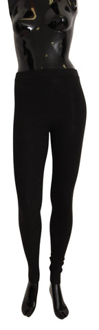 Gray cashmere tights and stockings by Dolce & Gabbana, showcasing soft, luxurious fabric and fitted design.