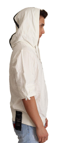 White hooded sweater by Dolce & Gabbana, limited edition with a cozy hood and stylish design, perfect for casual wear