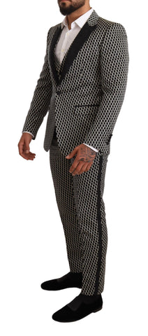 Dark Gray Check 3 Piece Set MARTINI Suit