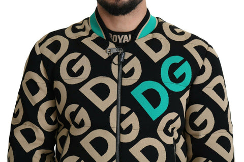 Multicolor DGMILLENNIALS logo print jacket by Dolce & Gabbana, featuring bold logo designs and vibrant color details.