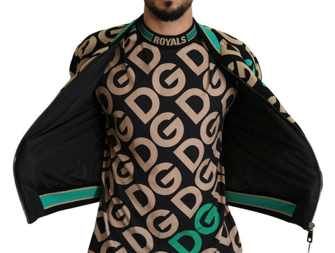 Multicolor DGMILLENNIALS logo print jacket by Dolce & Gabbana, featuring vibrant designs and casual fit.