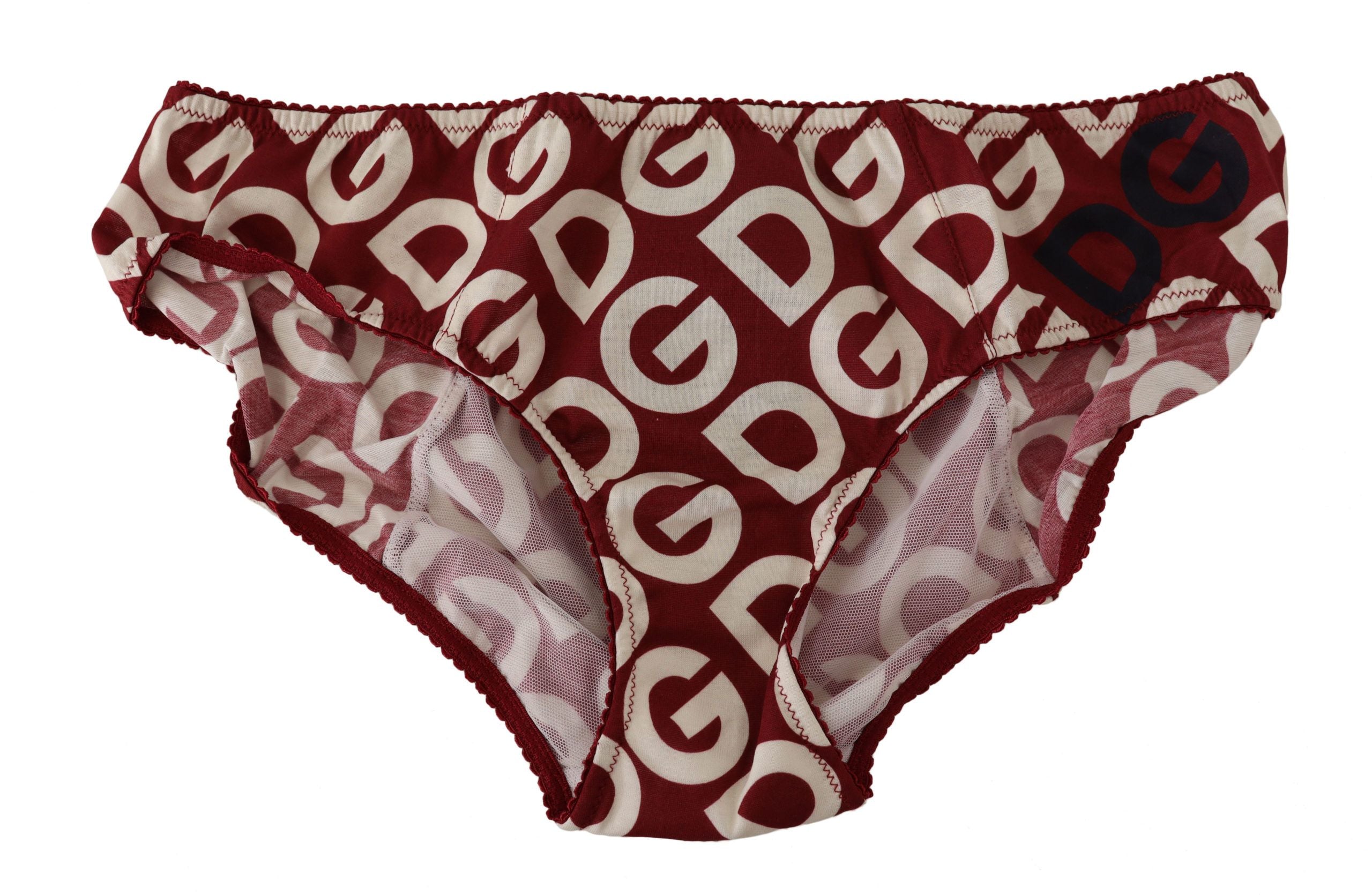 Multicolor Dolce & Gabbana logo print slip bottom underwear with vibrant, multicolored design and comfortable fit.