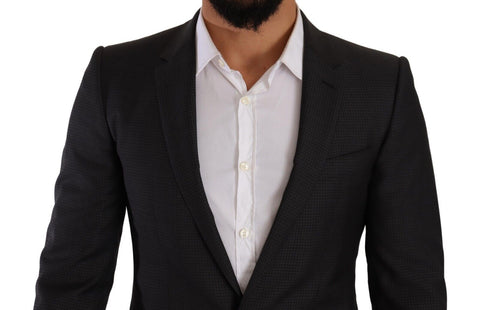 Dark Gray MARTINI Single Breasted 2 Piece Suit