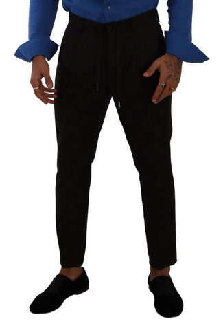 Bordeaux Wool Men Skinny Trouser Pants