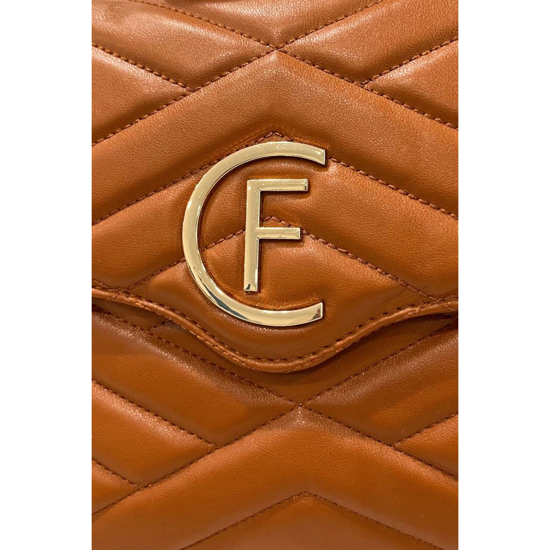 Cristinaeffe CF24FW025_CUOIO handbag by Jag Couture London - New York, featuring leather material and elegant design details.