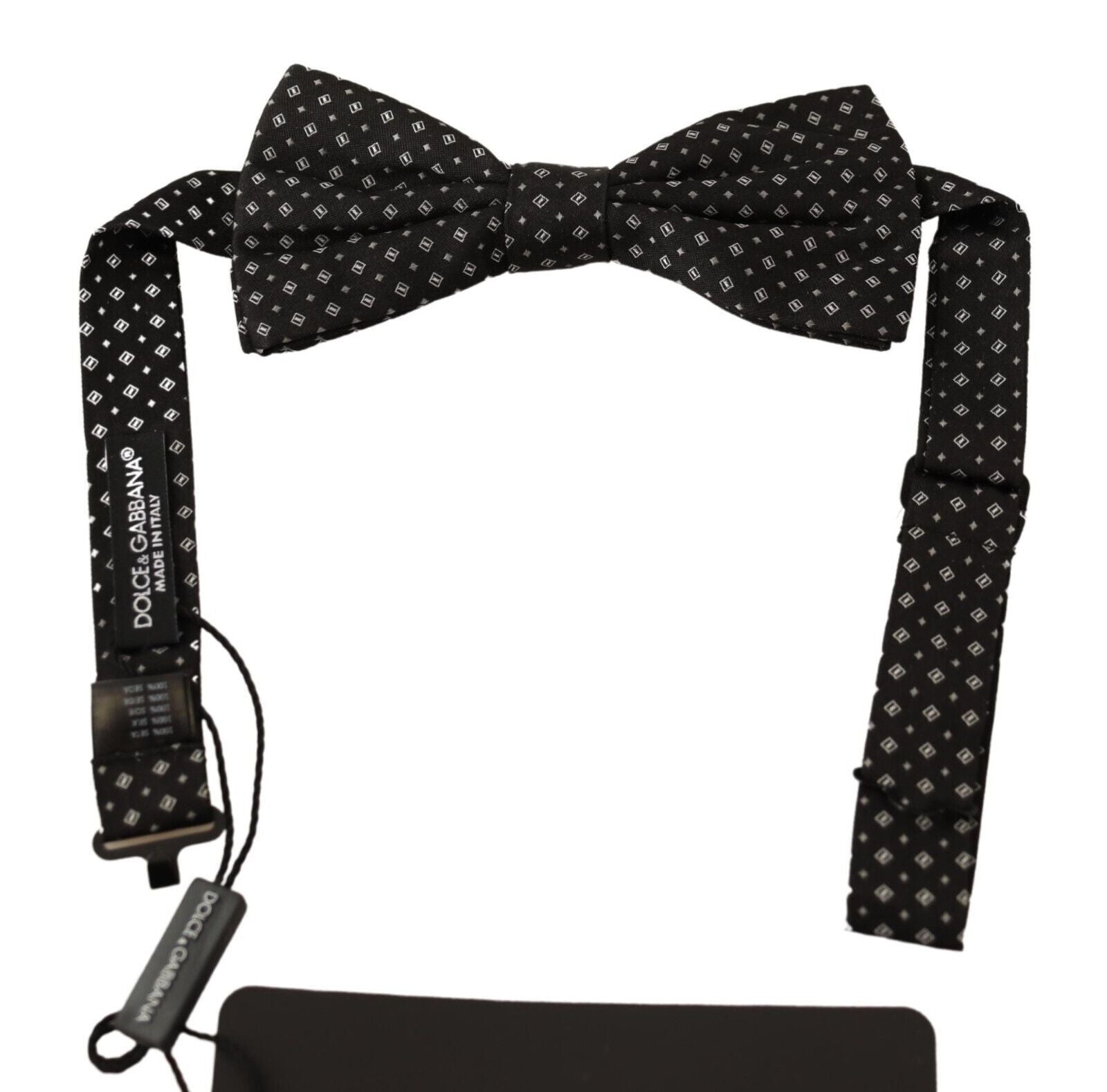 Dark Gray 100% Silk Adjustable Neck Papillon Tie - Jag Couture London
