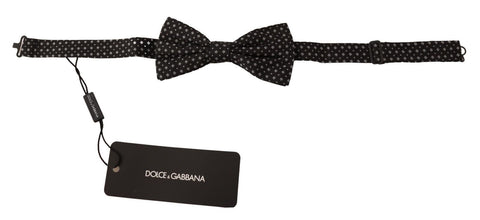 Dark Gray 100% Silk Adjustable Neck Papillon Tie