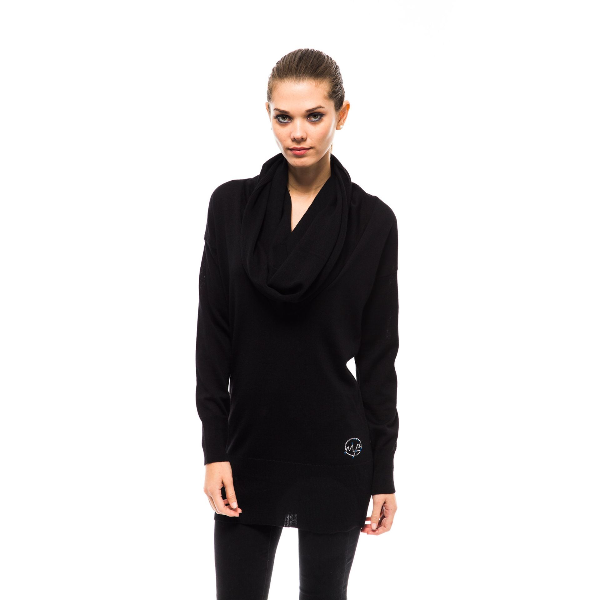 Jag Couture London - New York Montana Blu 89957903_999NERO women's black blazer with tailored fit and sleek design.
