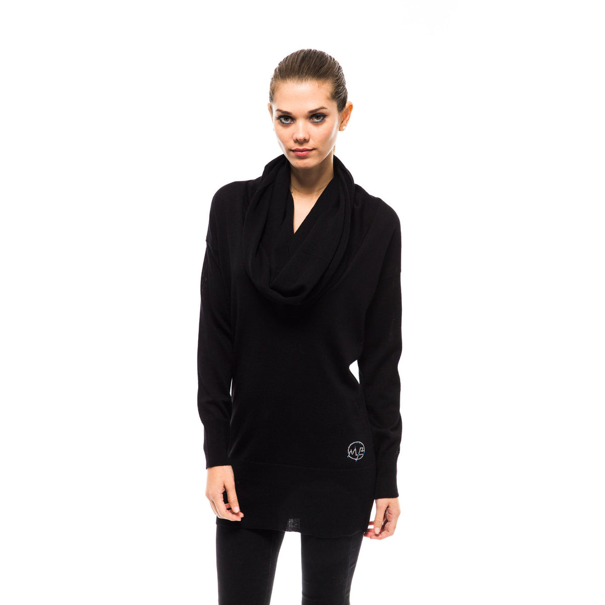 Jag Couture London - New York Montana Blu 89957903_999NERO women's black blazer with tailored fit and sleek design.