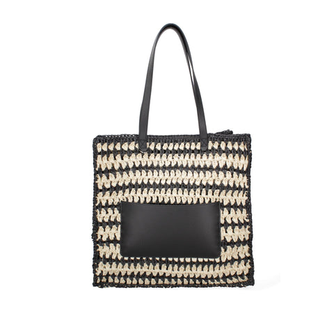 Black Viola Castellani VC220738323FBG handbag by Jag Couture London - New York, featuring a sleek design and elegant leather finish.