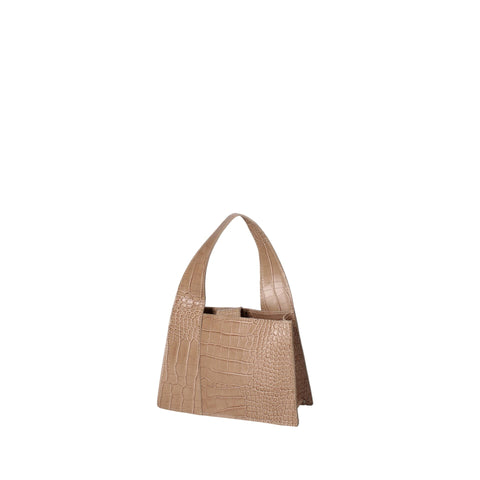 Roberta Rossi RR220722023FBG-C05 taupe clear handbag by Jag Couture London - New York with sleek design and spacious interior