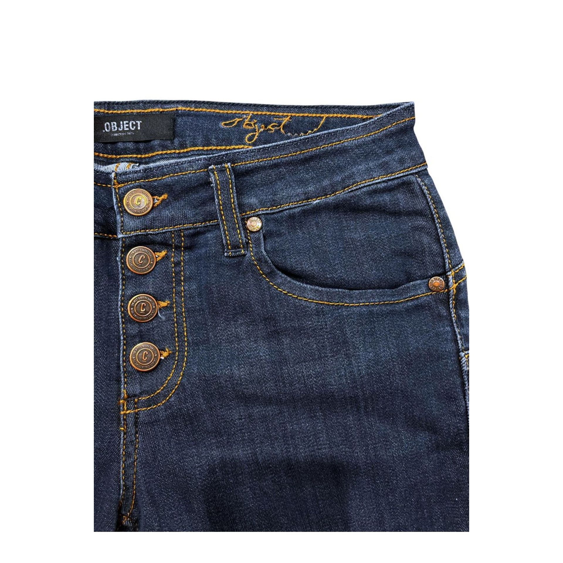 Navy blue object from Jag Couture London-New York, model OBL411_BluNavy, shown in close-up with detailed fabric texture.