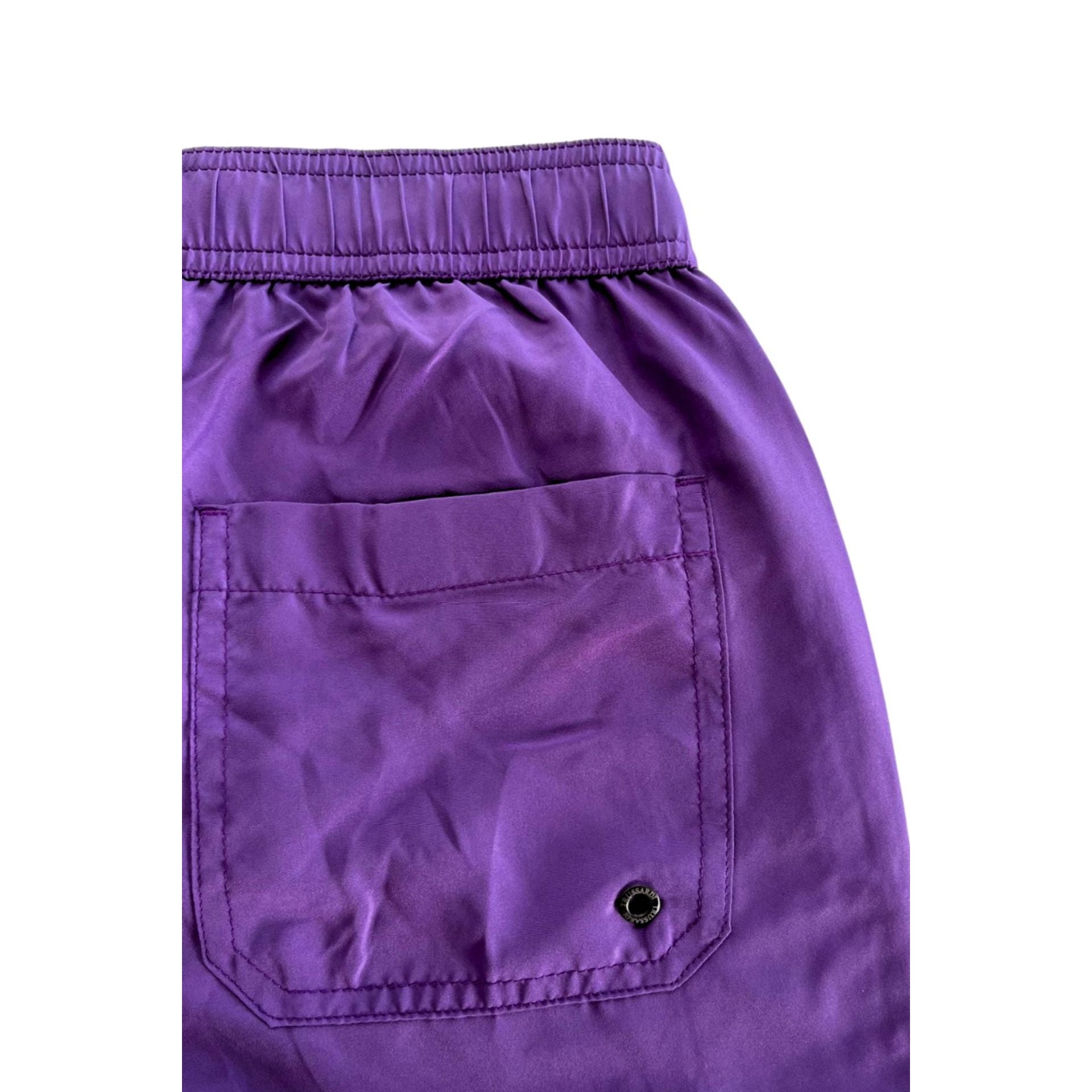 Purple Trussardi Beachwear TRU25MBM08 from Jag Couture London - New York, featuring stylish design and lightweight fabric.