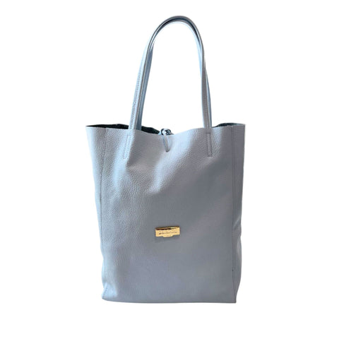 Baldinini Trend IR1607 LUCCA blue sky leather shoes with sleek design, displayed on a neutral background.