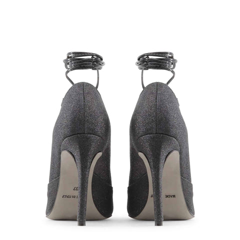 Made in Italia MORGANA Glitter Nero by Jag Couture London New York, showcasing black glitter fabric with elegant design
