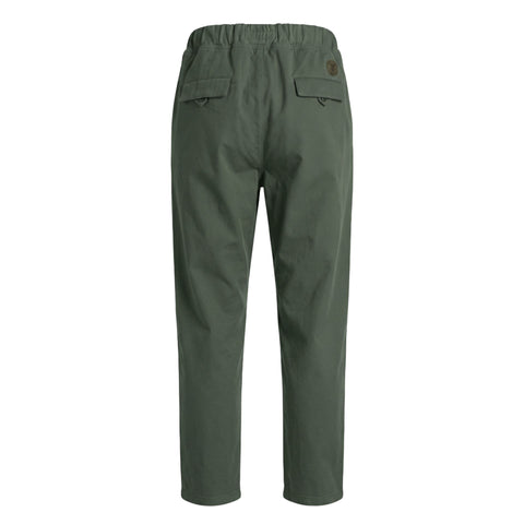 Dark green Trussardi jeans with stylish fit, featuring classic denim texture and subtle stitching details.