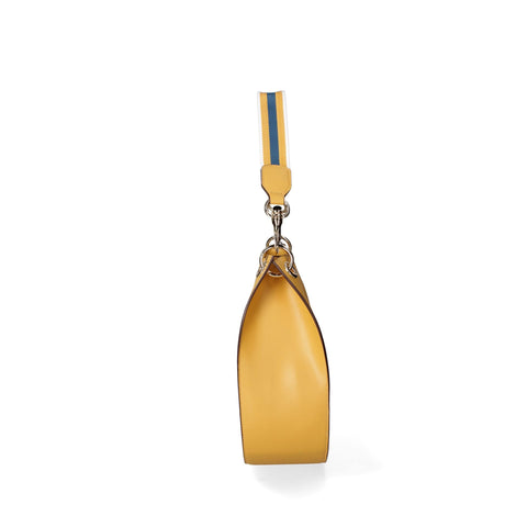Light yellow Viola Castellani VC220722423FBG from Jag Couture London - New York, showcasing its elegant design and vibrant color.