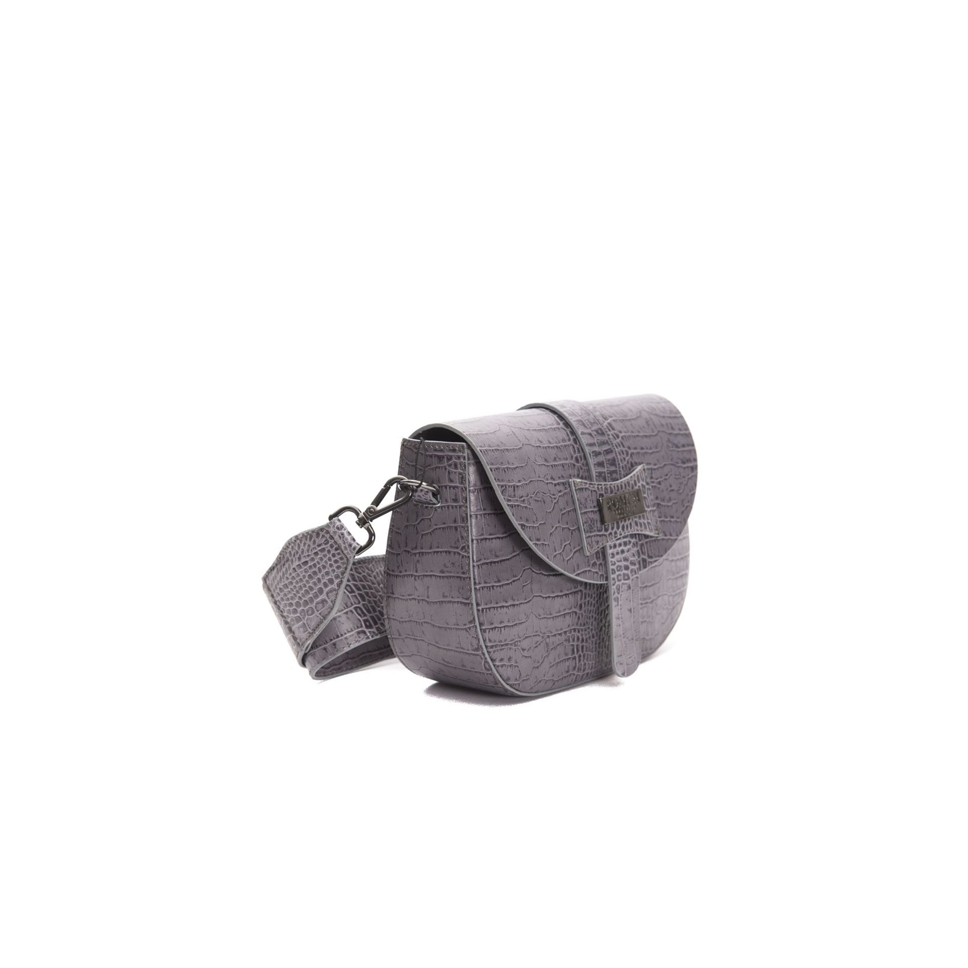 Jag Couture London grey Pompei Donatella AP6041GIORGIA_GrigioGrey earrings with intricate design and silver-tone finish.