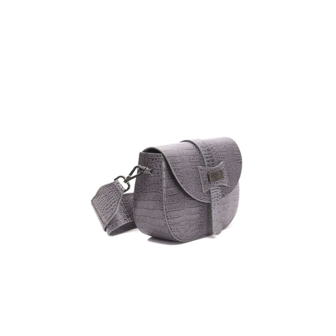 Jag Couture London grey Pompei Donatella AP6041GIORGIA_GrigioGrey earrings with intricate design and silver-tone finish.