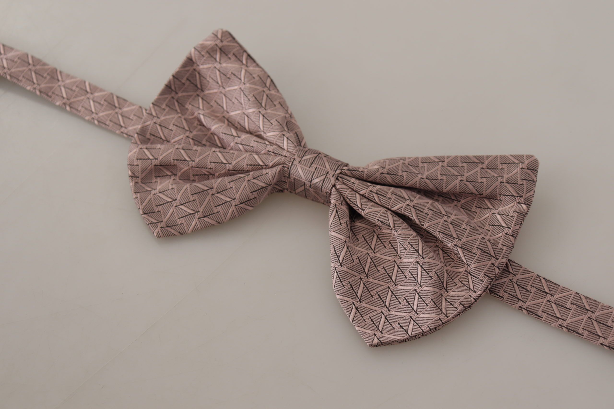 Brown Fantasy Print Adjustable Neck Papillon Bow Tie