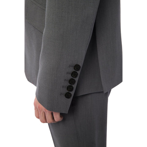 Jag Couture London - New York Billionaire BLC471277170754 Grich Light Grey fabric luxury blazer with tailored fit and subtle detailing