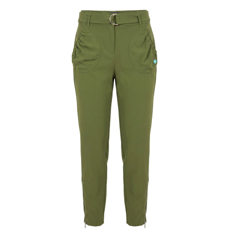 Trussardi Jeans 56P001231T000698_G260Military displayed in a casual fit, showcasing the stylish design and denim fabric.