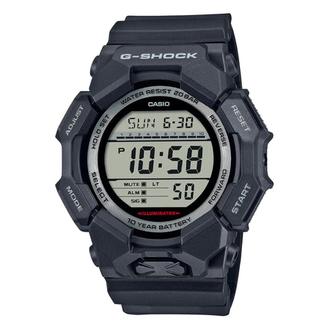 Casio X093_GD-010-1ER digital watch with gold-tone case and black strap, featuring a round dial and digital display.