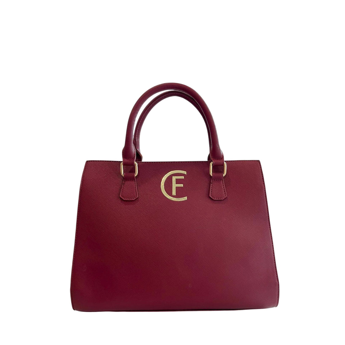 Cristinaeffe CF24FW022 Bordeaux handbag by Jag Couture London - New York, featuring smooth leather and elegant design.