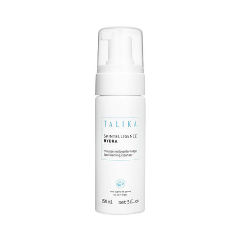 Talika Skintelligence Hydra Moisturising Foaming Cleanser in 150ml bottle, gentle facial cleanser with hydrating formula, by Jag Couture London.