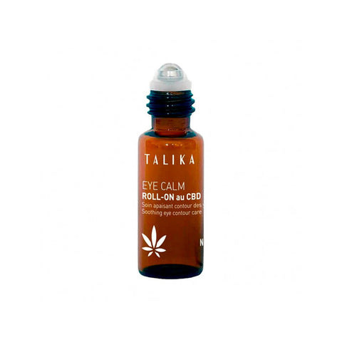 Talika Eye Calm Roll-On 10ml from Jag Couture London, showing the sleek blue and clear glass applicator with the product label.