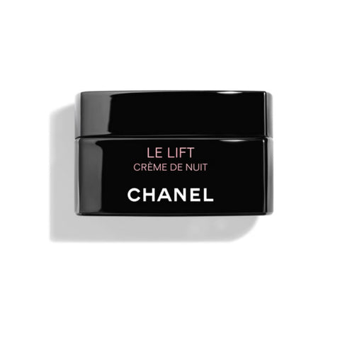 Chanel Le Lift Nuit Crème in 50ml jar, luxurious night face cream with elegant packaging, designed for skin rejuvenation.