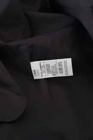 Blue Hooded Double Breasted Coat Jacket