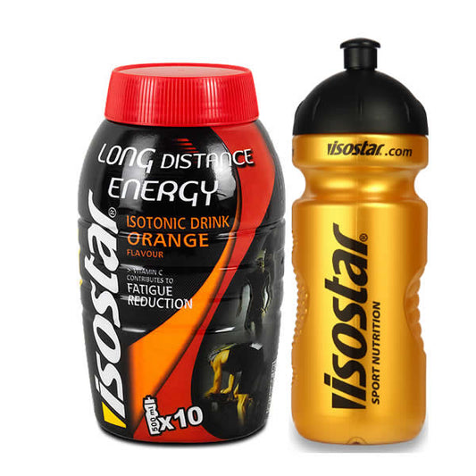 Isostar Long Energy Isotonic Drink Orange Flavour 790g + Jag Couture London - New York